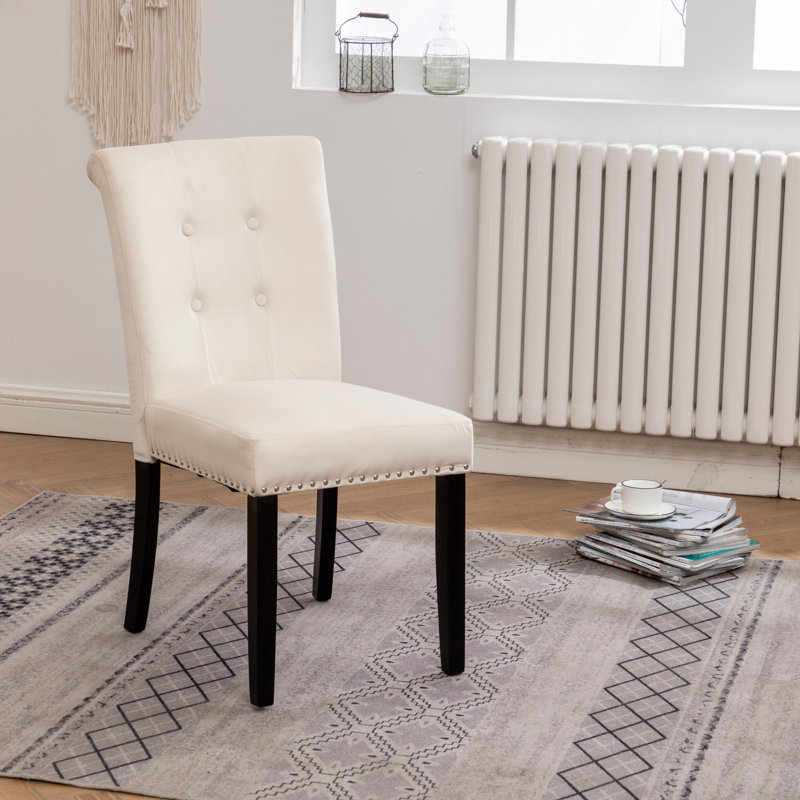 Chaise d'appoint rembourrée Mitt, Beige