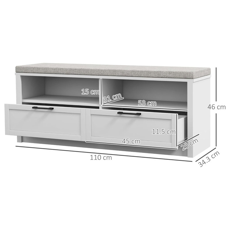 8 Pair Shoe Storage Bench
