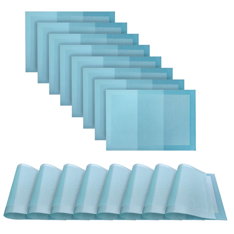 Ensemble de napperons 8 pièces Moderna, Bleu