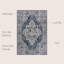 Tapis bleu marine / gris Sarok Boho Medallion-1689808377