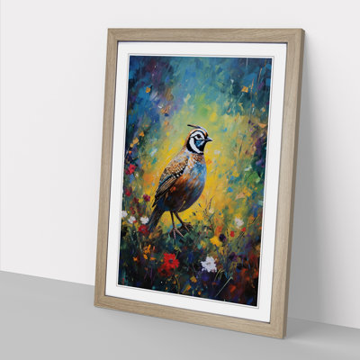 Partridge Impressionism No.2 - Single Picture Frame Print on Wood