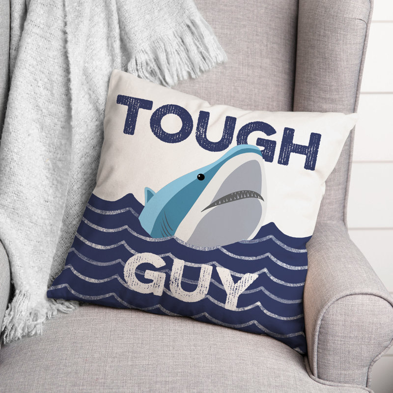 Coussin robuste requin , 20 po X 20 po