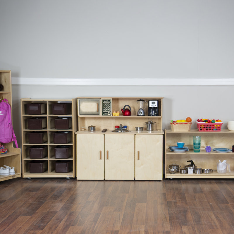 The Ultimate All-in-One Play Chef Station, Red/Birch