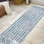 Allain Bohemian Geometric Ivory/Blue Indoor/Outdoor Rug