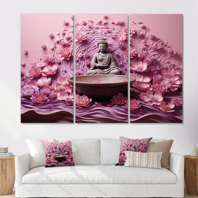 Hindouisme spirituel mantras méditation, Toile tendue, H 32 po x l 48 po x P 1 po