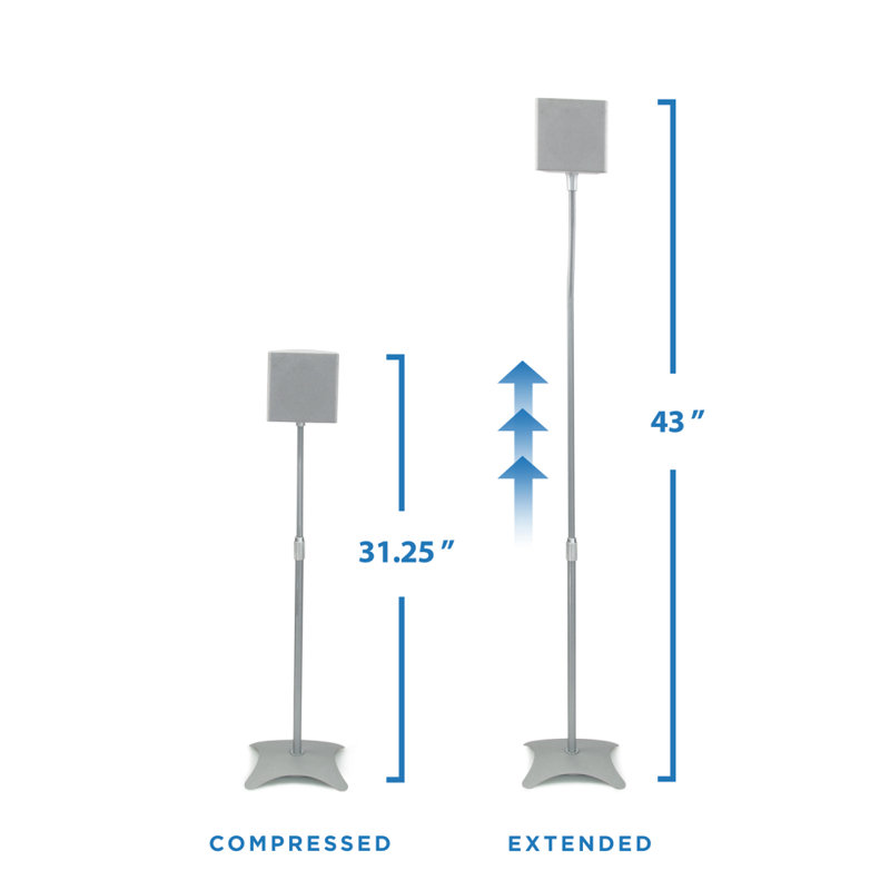 43'' Adjustable Height Speaker Stand