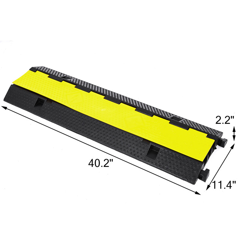 VEVOR Plastic Threshold Ramp, 2.2" H x 40.2" W x 11.4" D