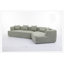 Canapé modulaire Melotti Boneless, canapé de style minimaliste moderne, rembourré, combinaison libre, tissu de fibres rondes, tissu anti-froissement, extension des dimensions-1554093564-1557053074