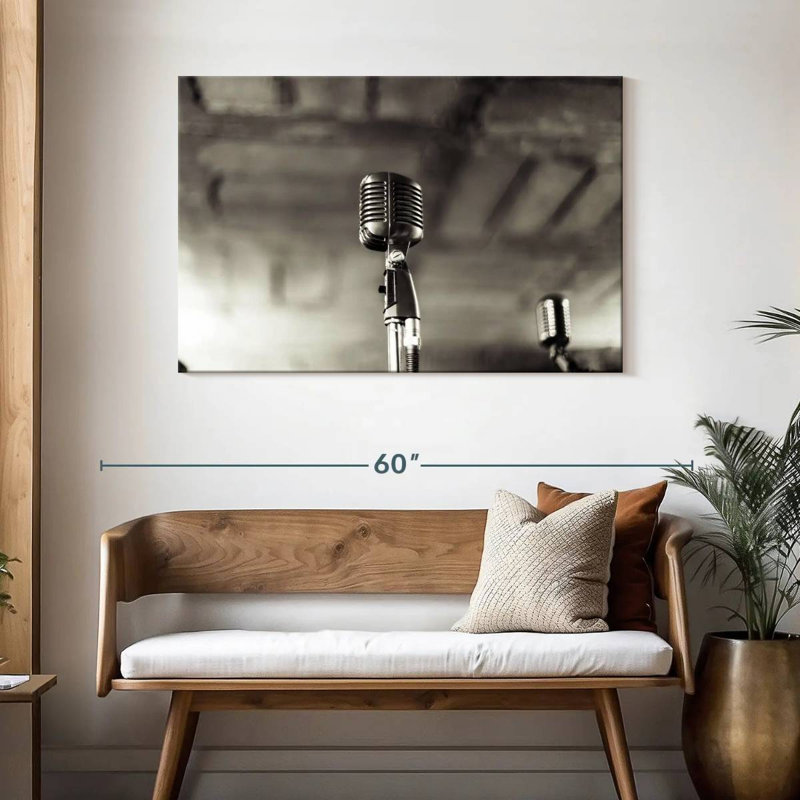 Abarca Jazz Microphone, 30" H x 45" W