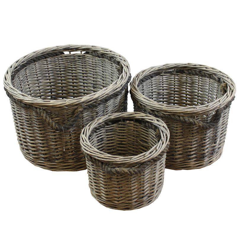 JVL Chunky Wicker Decorative Basket