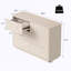 Commode 6 tiroirs pour chambre à coucher, grande commode large moderne avec poignée sans ondulation