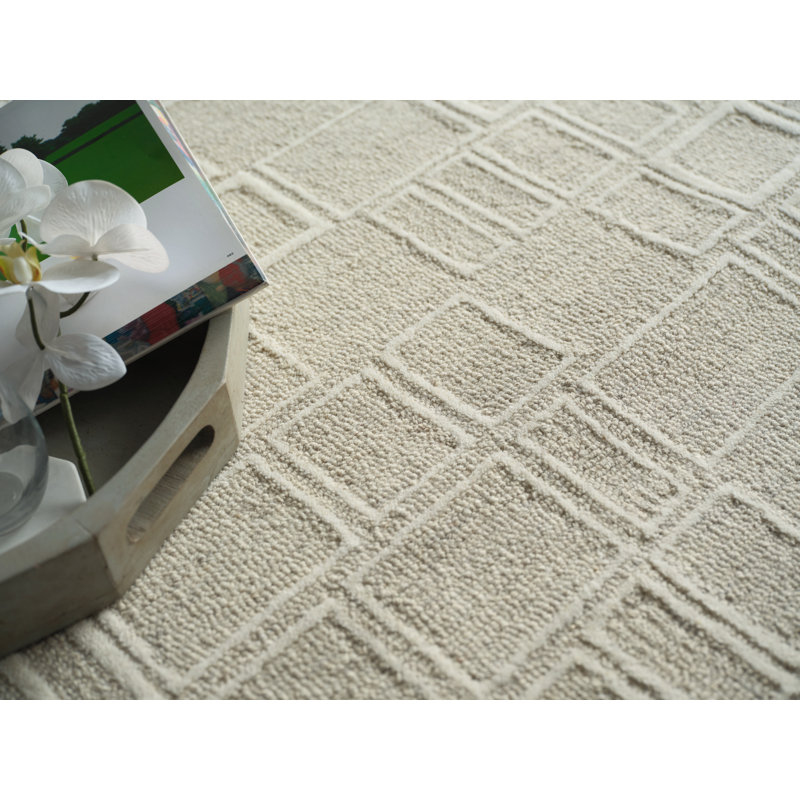 Soho Area Rug, Silver/Ivory, Rectangle 14' x 18'