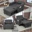 Fauteuil d'appoint à dossier convertible simple Marcio-461239309