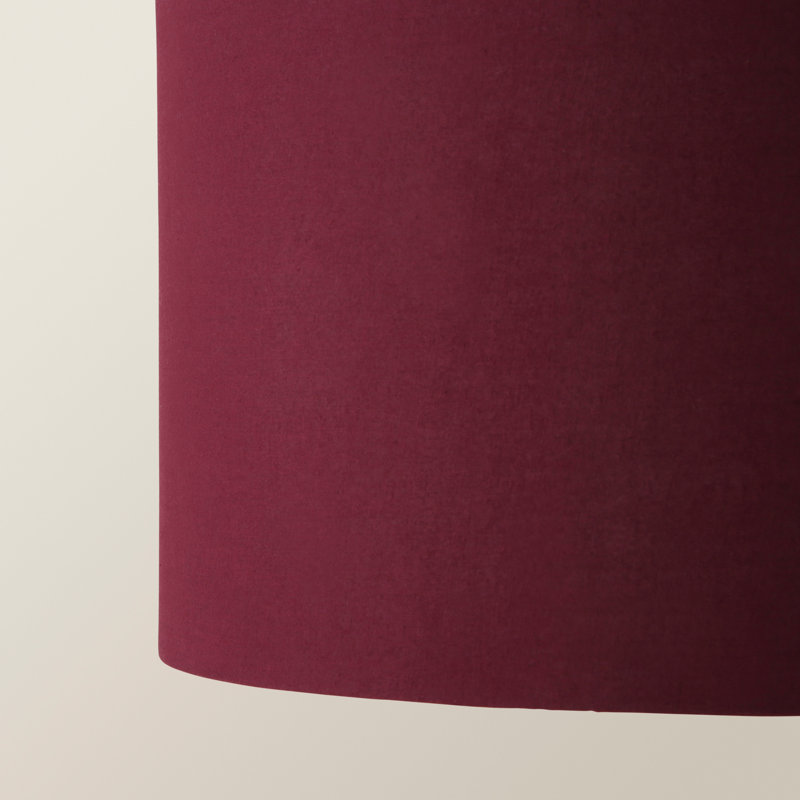 Blended Fabric Drum Lamp Shade ( Slip-On ), 20cm H x 35cm W x 35cm D, Purple