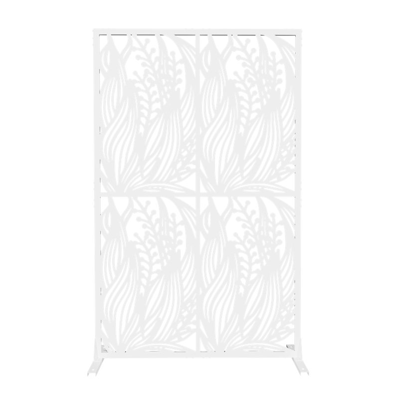 Cloison décorative en métal blanc pour l'extérieur Idée de cadeau, Blanc
