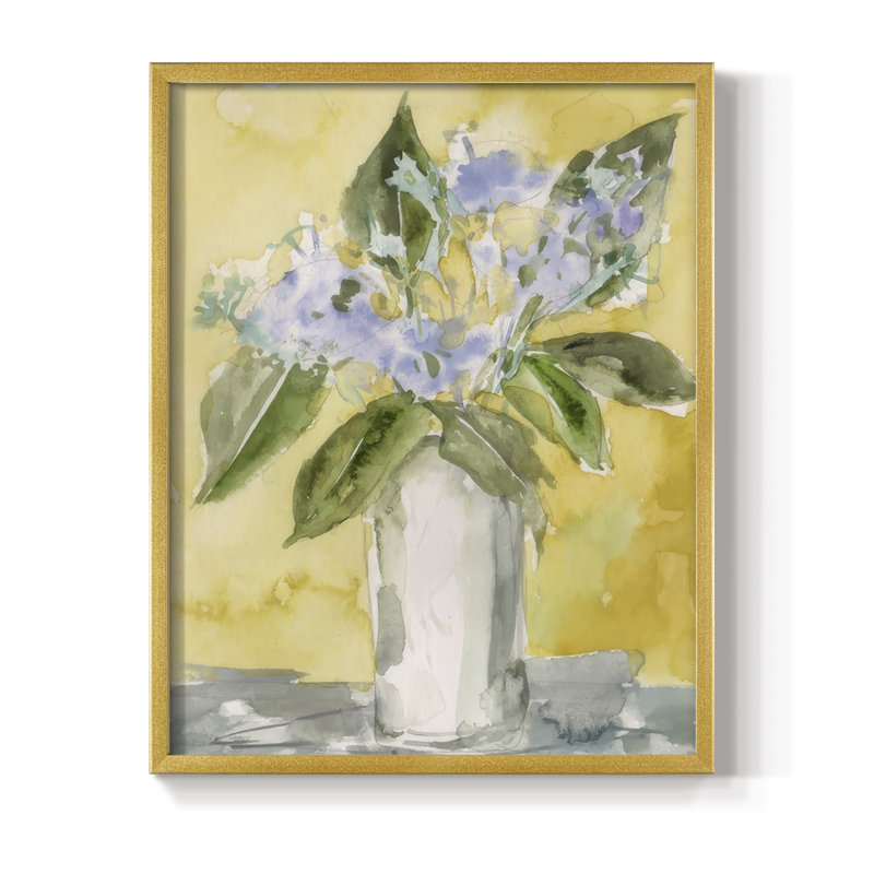 Lilac Dreams II, reproduction encadrée - bois massif, H 15 po x l 12 po, Doré