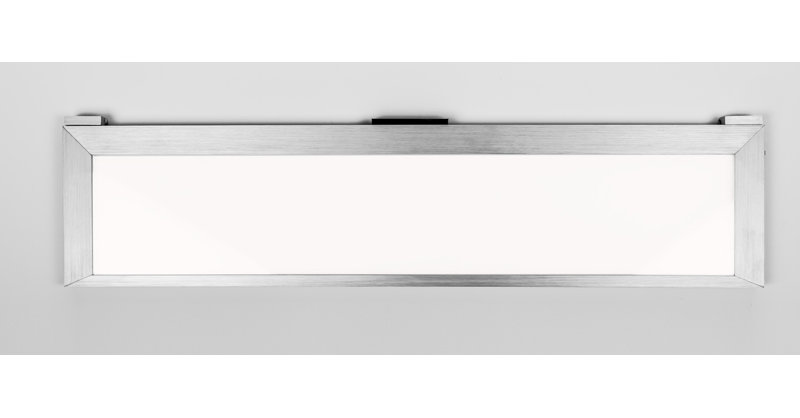 Barre d’éclairage del sous l’armoire, Aluminium brossé, H 4,56 po x l 24,75 po x P 0,5 po