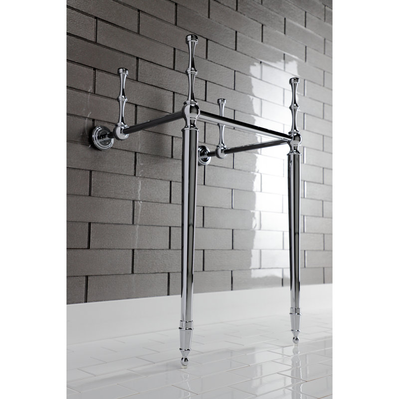 Kingston Brass Edwardian Brass Console Sink Legs, Polished Chrome