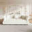 Oversized Chesterfield Pull Out Sofa Bed Classic Roll Arm Velvet Couch With Flower Tufting-647608431-647608427-647608426