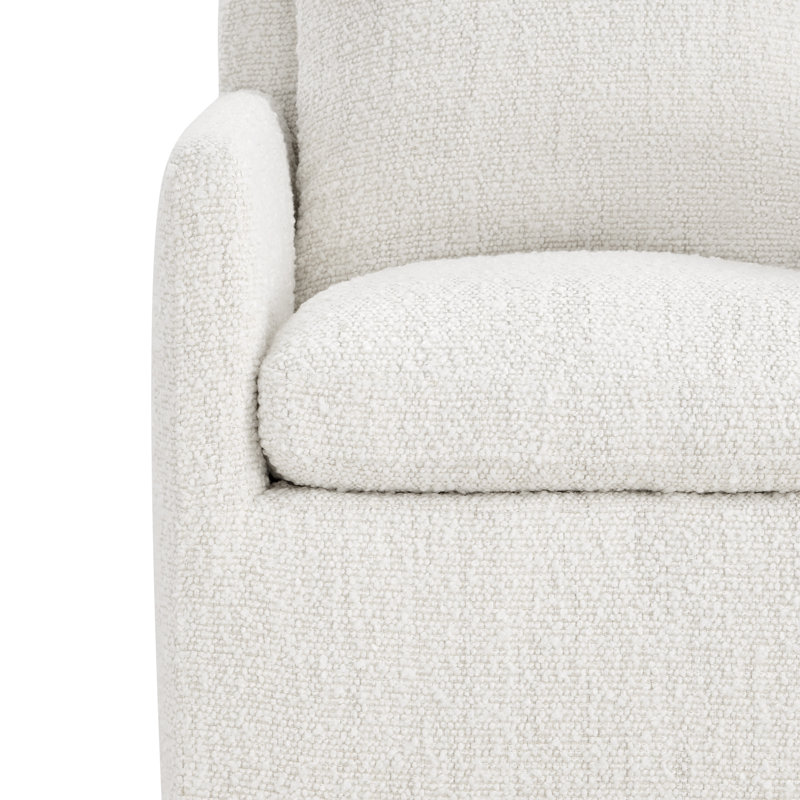 Alayaa Upholstered Armchair, Pearl Polyester