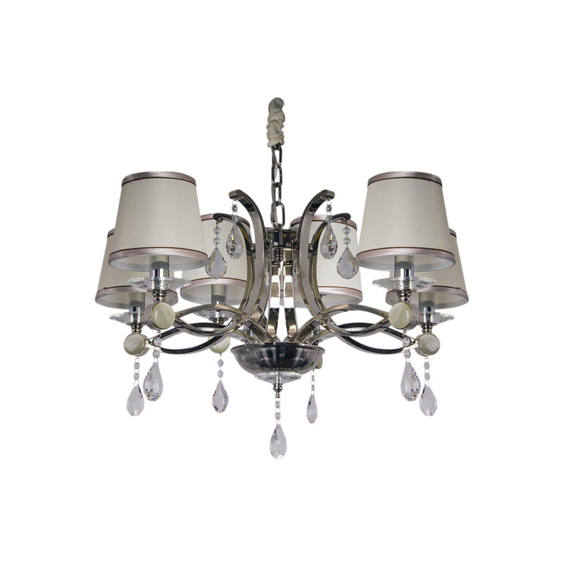 Brook Lane 6 - Light Shaded Chandelier