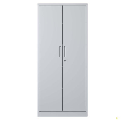 71"H Metal Garage Storage Cabinet Tool Steel Locking Cabinet With Doors And 3 Adjustable Shelves, Tall Cabinets For Garage Storage Systems Lockable File Cabinet For Home Office,Classroom,Pantry