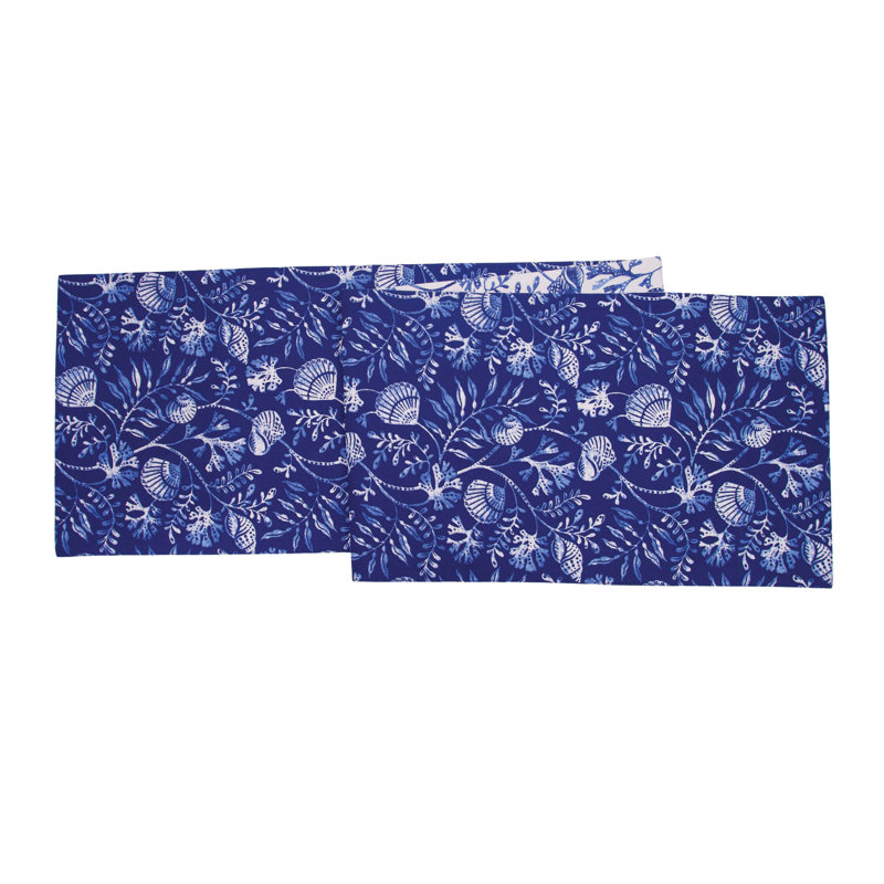 Blue Reef Reversible Tufted Table Runner