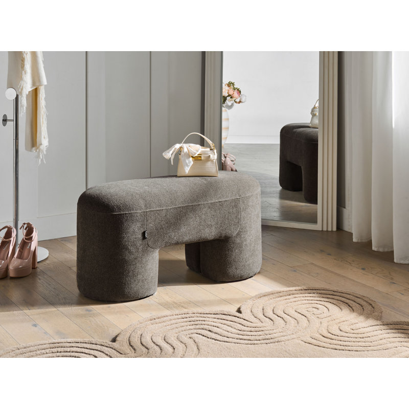 Bench Decorah Boucle , Brown