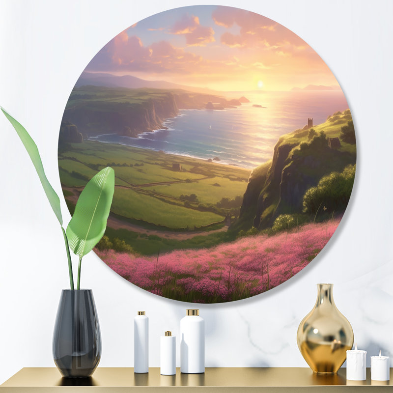 Haverhill Seaside Paradise III sur impression métallique, H 23 po x l 23 po x P 1 po