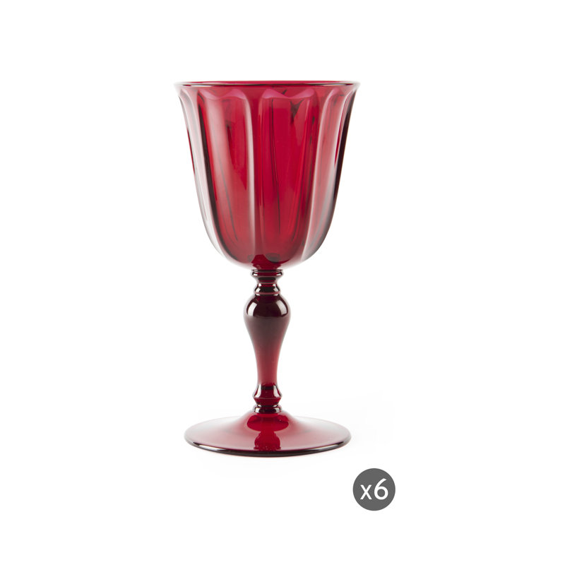 Country 250ml Goblet Set, Red