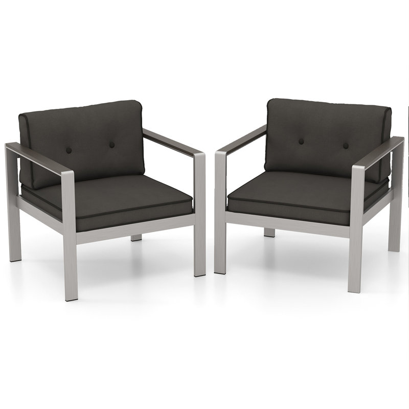 Chaise de patio avec coussins Nyailah