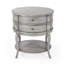 Jarvis Oval 2-Drawer Side Table-377329405