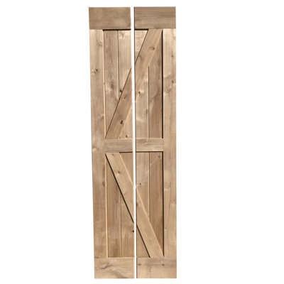 Porte de grange pliante en bois d'aulne avec quincaillerie coulissante en bois