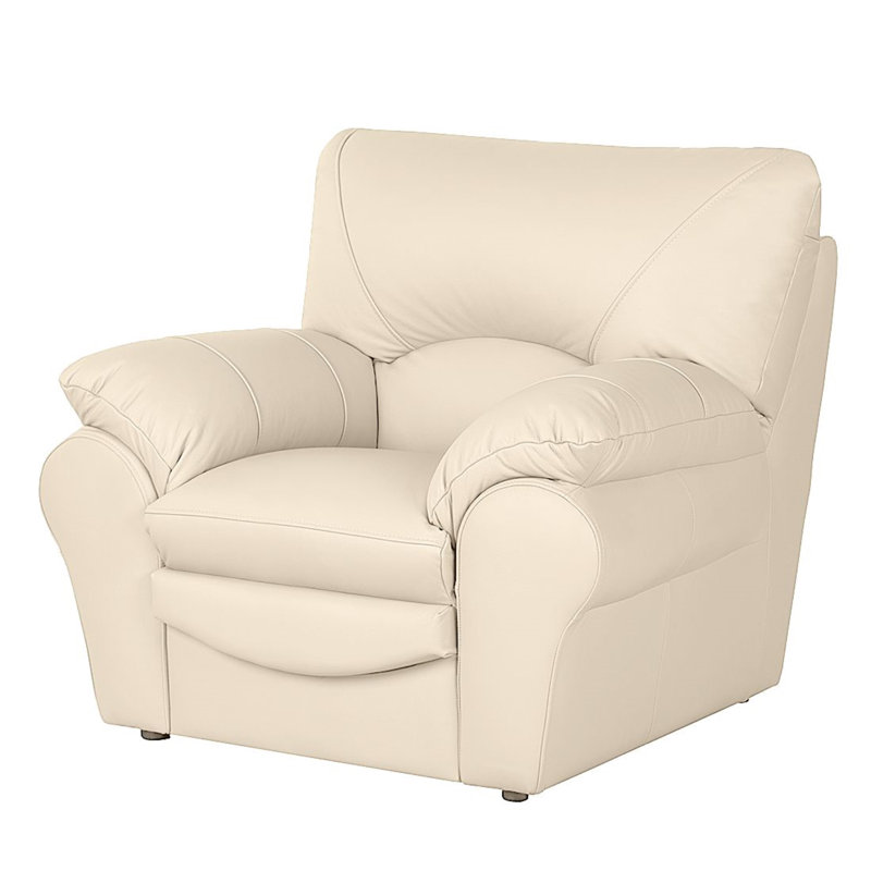 Heppman Leather Armchair, Beige