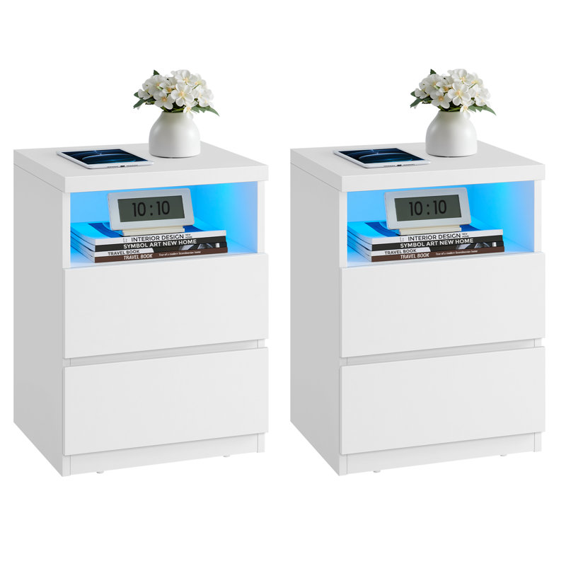 40cm W Particle Board Bedside Table