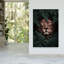 Mysterious Jungle Lion Abstract Fern Forest Landscape Wall Art Print by Ariz Rab - Wrapped Canvas Print-687366684