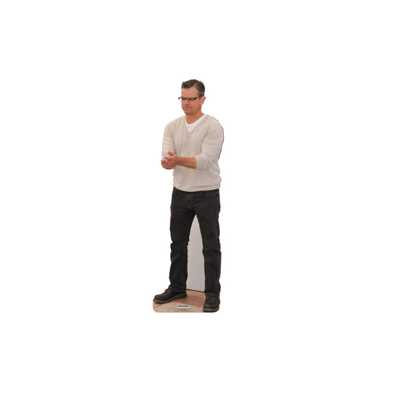 SC2477 - Matt Damon applaudissant en carton découpé debout