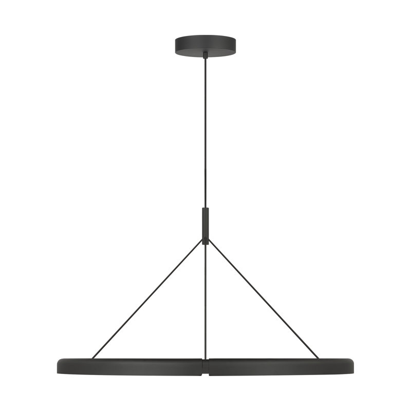 Cloak 1 - Light LED Pendant, 22.2" H x 36.6" W x 36.6" D, Black