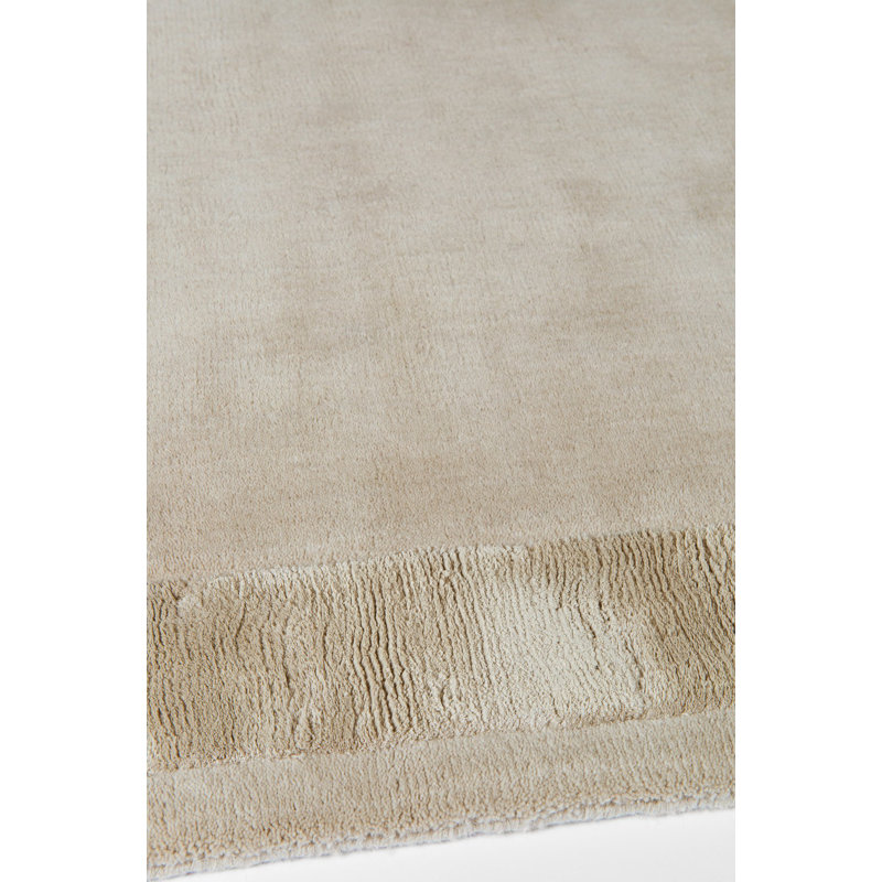 Farrow & Ball Silk Border Holland Stone Area Rug, Rectangle 5' x 7'6"