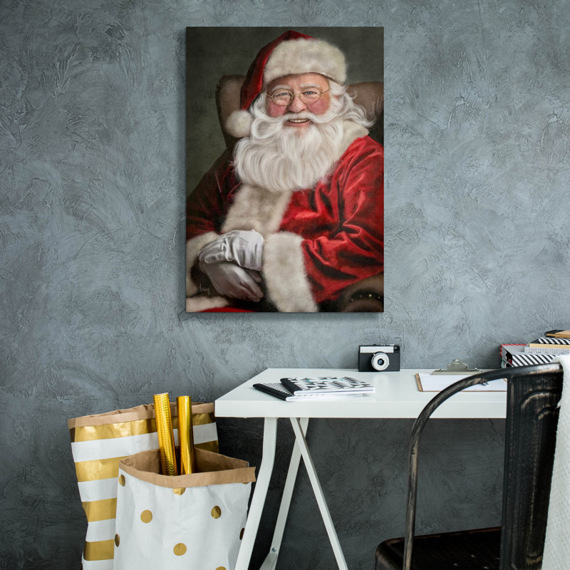 Toile épique «Classic Santa» par Ashley Bradley, 18 po x 26 po