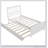 Platform Bed With Trundle, White