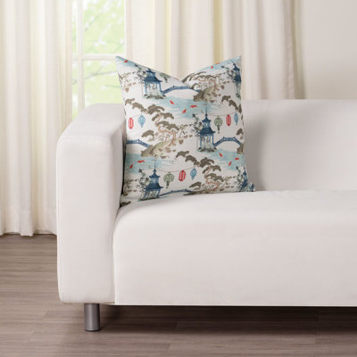 Siscovers Tranquil Pagoda Print Pillow 1