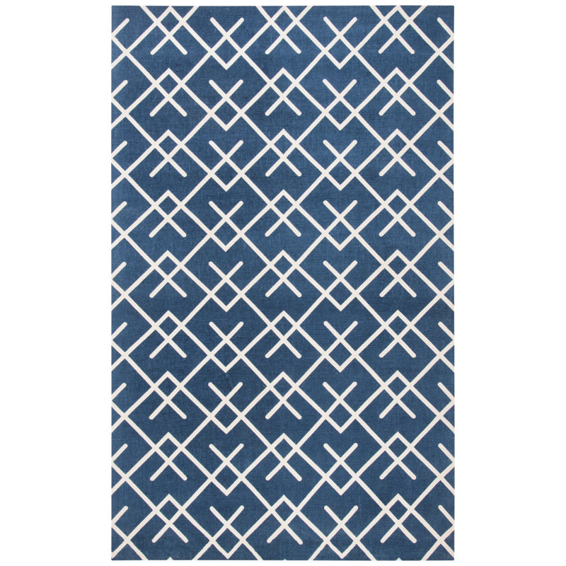 Branford Cedar Brook Hand Loomed Jute Chevron Rug, Rectangle 4' x 6'