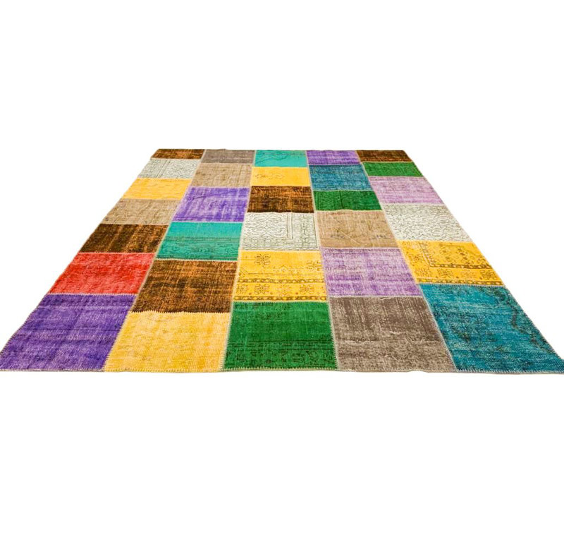 8x10 Multicolor Turkish Patchwork Rug