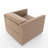 Fully Upholstered Recliner With Black Solid Wood Legs-1244324943