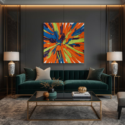 Neo Expressionism 62 Brown Canvas Wall Art