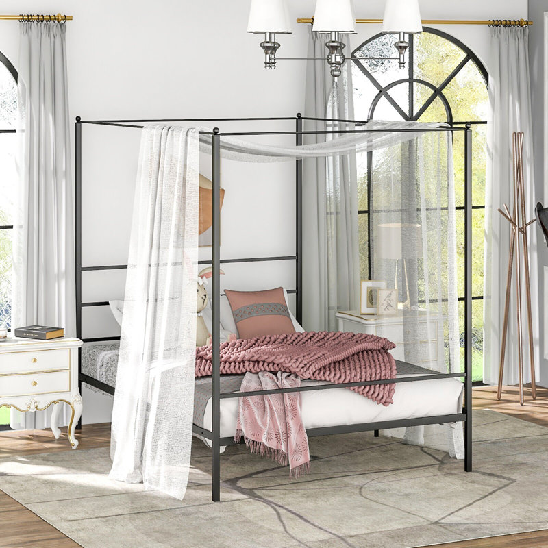 Barbaranne Metal Canopy Bed, Queen