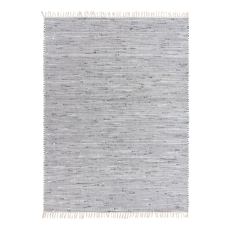 Isiahi Cotton Striped Indoor Rug, Rectangle 8' x 11'
