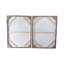 Ensemble de 2 toiles de 48 po noir, brun clair, blanc