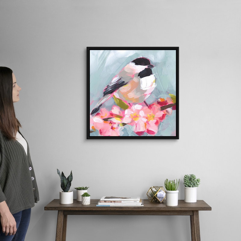 « Brushstroke Bird II » par Jennifer Paxton Parker, reproduction d’art sur toile, H 26 po x l 26 po x P 1,75 po